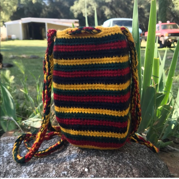 Rastafarian/Jamaican Mochilla/Wayuu Bag - Picture 1 of 2
